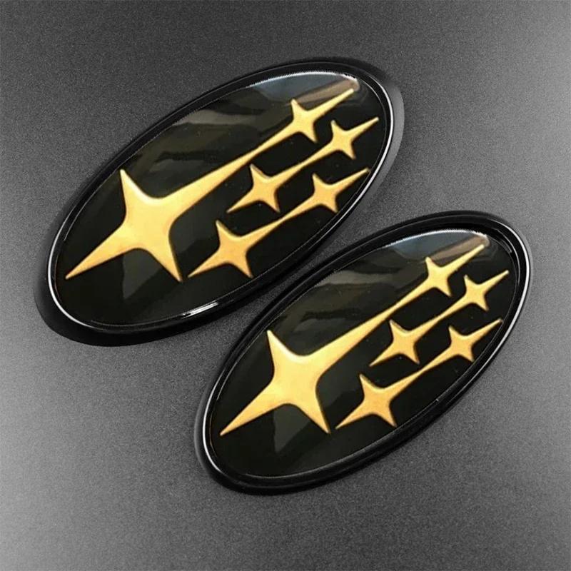 Acrylic Car Front Hood Cover Badge Rear Trunk Emblem Exterior for Subaru Impreza BRZ WRX STI Legacy Outback XV lki1