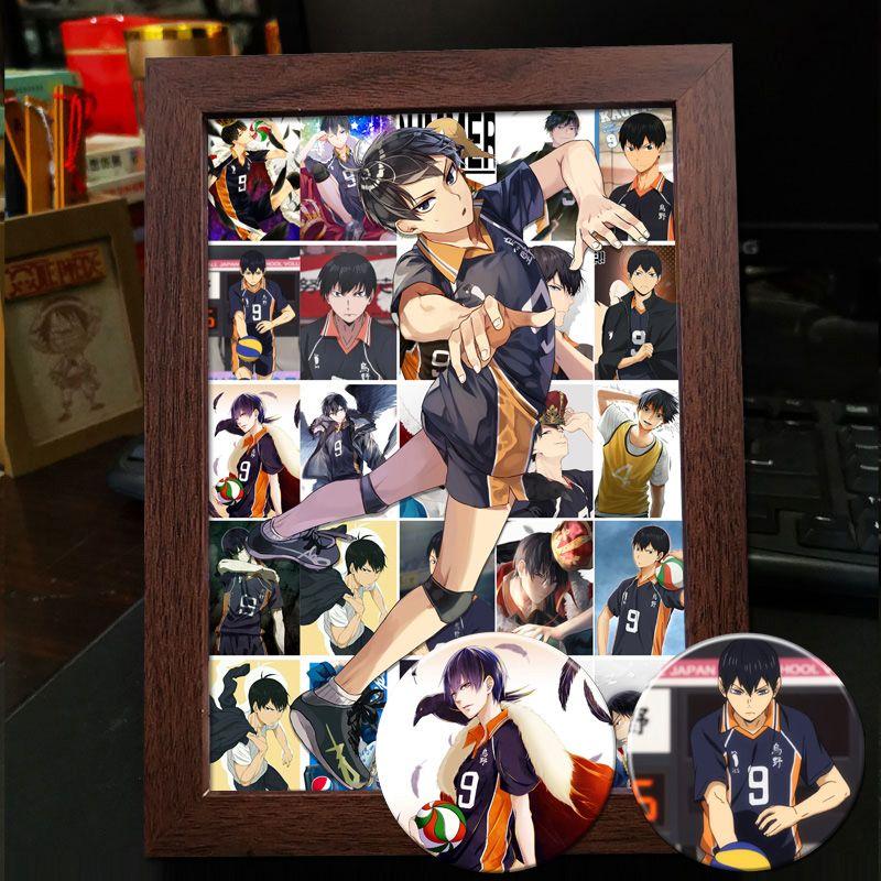 Хайкю!! Украшение фоторамки: Кагеяма Тобио и Хината Шоё - Готовая фоторамка-дисплей в подарок