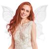 Крылья феи из органзы, крылья ангела, легкие крылья бабочки эльфа, костюм на Хэллоуин, реквизит для фотосессии для косплея, вечеринки