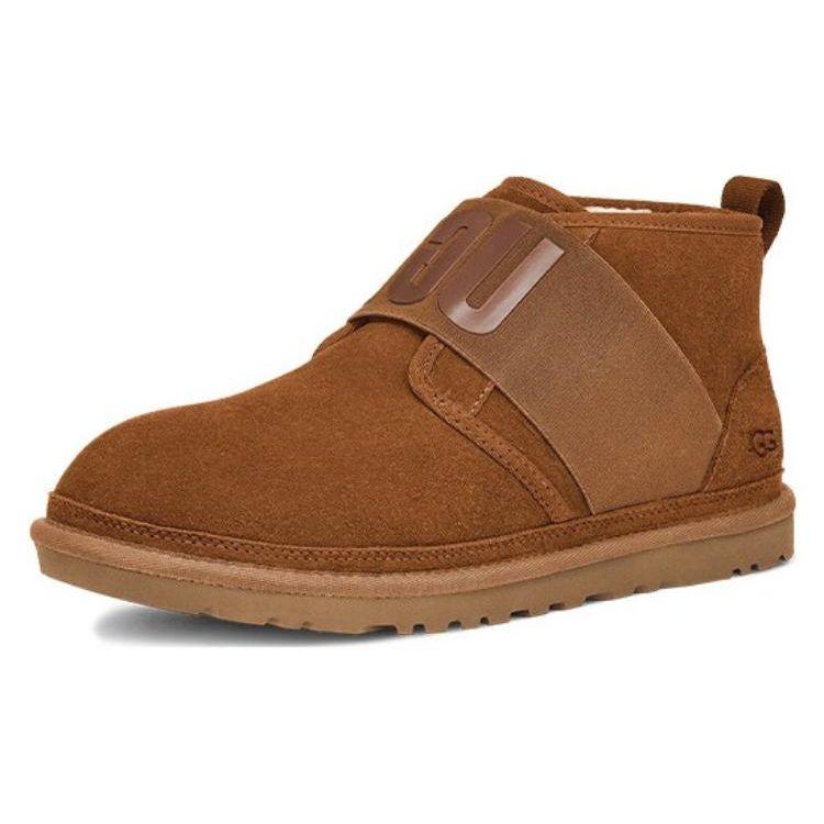 UGG Замшевые теплые удобные ботинки для снега на открытом воздухе, мужские ботинки коричневого цвета 1119392-CHE