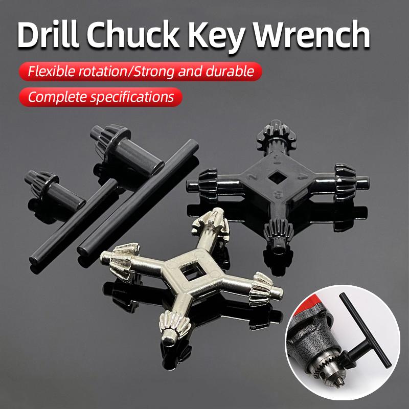 2 in 1 Drill Chuck Ratchet Spanner Wrench Electric Drill Clamping Tool Chuck Key Drill Presses Multi Universal Power Hammer Dril