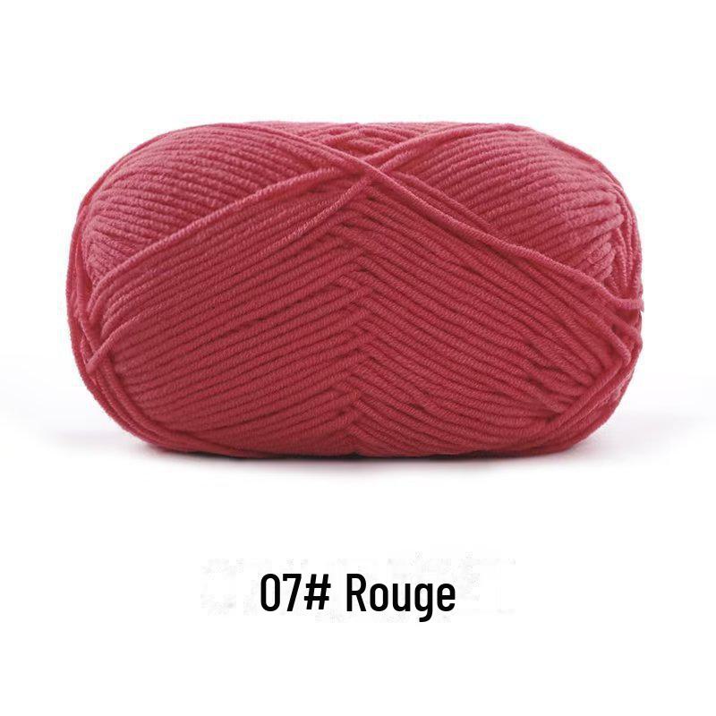 4-х ниточная пряжа из гребенного хлопка для кукол ручной работы, 40 г молочного хлопка, набор материалов для кукол своими руками