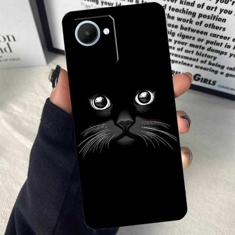 Чехол с рисунком 'Глаз кошки' для Realme C75 C55 C71 C61 C53 C33 C63 C51 C65 C67 11 12 13 14 15 Pro Plus GT6 GT7 Pro
