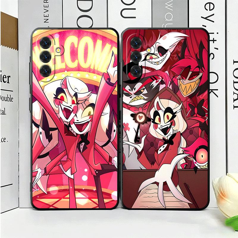 Мягкий чехол для телефона Hazbin Hotel Anime для Samsung A17 A37 A57 A16 A26 A36 A56 A15 A25 A35 A55 A14 A24 A34 A54 A13 A23 A33 A53 A52 A