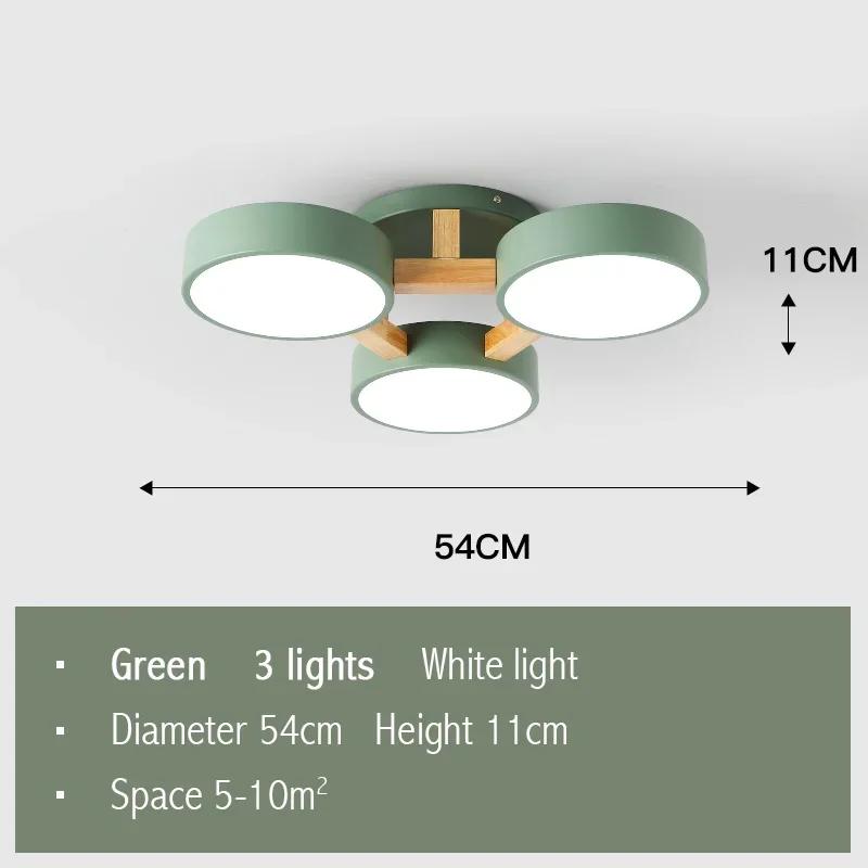 Потолочные светильники из скандинавского дерева, светодиодные, для помещений, цветные, декоративная люстра Macaron, креативный потолочный светильник для гостиной, спальни, кабинета, кафе