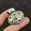 Dalmatian Jasper Pendant A One Quality Gemstone Pendant Handmade Jewelry 925 Sterling Silver Pendant Vintage Pendant For Gift Silver Jewelry