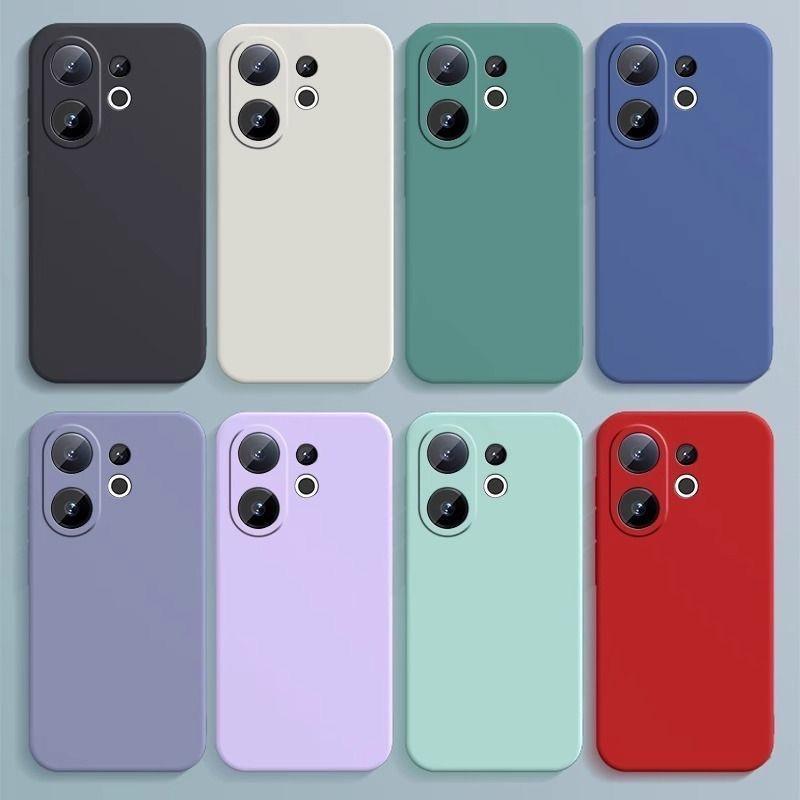 Роскошный чехол для Vivo V60 Чехол Vivo V60 Fundas Coque Мягкий жидкий силикон Защита камеры Бампер Vivo V60