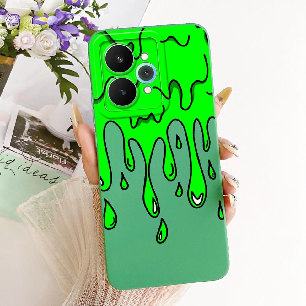 Чехол для Realme 15 Pro Корпус RMX5101 Силиконовый Роскошный Модный Цветы Каваи Милый Расписной Ударопрочный Чехол для Телефона