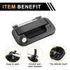 REPAIROCK Rear Tailgate Handle Lock for Ford Super Duty Black F-250 (2008-2016) -