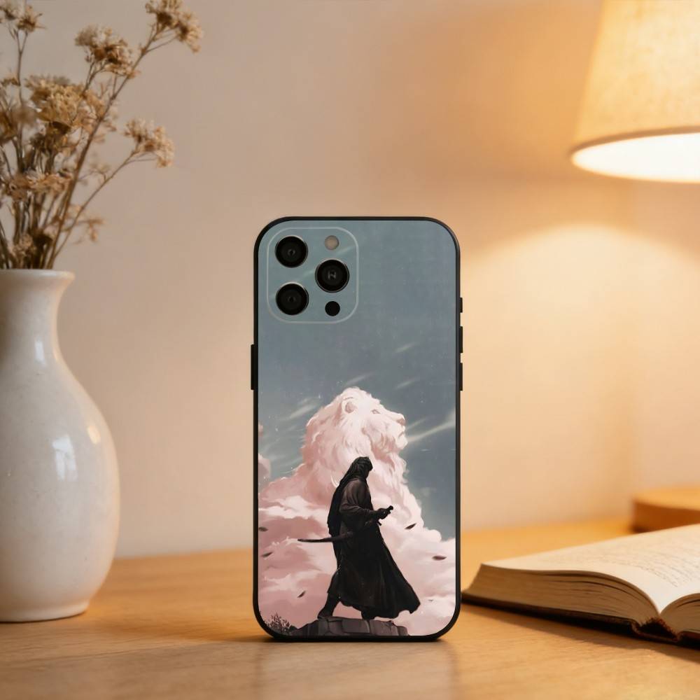 Чехол для телефона Имам Х-Хусейн С-Шиа А-Али Для iPhone 17,16,15,14,13,12,11 Plus,Pro Max,XS,Мягкий Силиконовый Черный Чехол