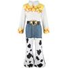 Toy Story Woody Dress Up Costume Kids Cosplay Jessie Top+Pants+Scarf+Belt Sets Girls Halloween Carnival Party Fancy Party Outfit