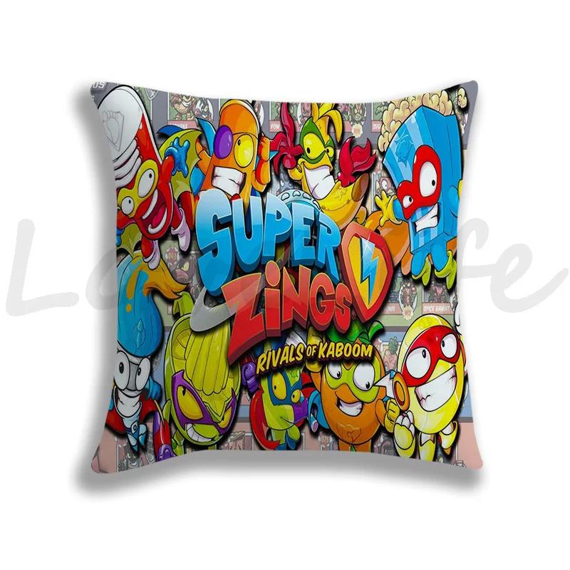 Newest Super Zings Pillow Cover Cute Cartoon Pillow Case Cushion Cover Pillow Throw SuperThings Decor Pillowcase For Bed Throw