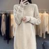 Sweater for Women Autumn Winter Thickened Pullover Warm Knitted Solid Color Stretchy Long Sleeve Oversize Jumper Tops