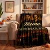 Supernatural Custom Flannel Blankets Soft Warm Cozy Throws for Home Decor Holiday Gifts