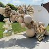 Balloon Arch Garland - Shwor - 87pcs - Apricot - Coffee - Chrome