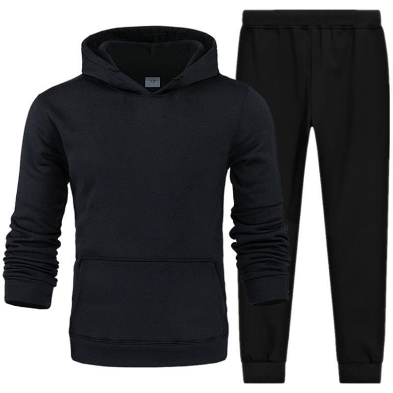 Men's Casual Sports Hoodie Set 2024 with Heart Rate Print