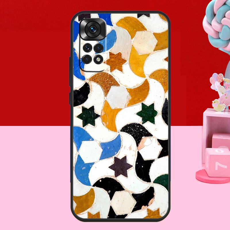 Чехол в марокканском стиле для Xiaomi Redmi Note 13 12 11 10 14 15 Pro Plus Redmi 15 C 14C 10C 12C 13C Мягкий чехол