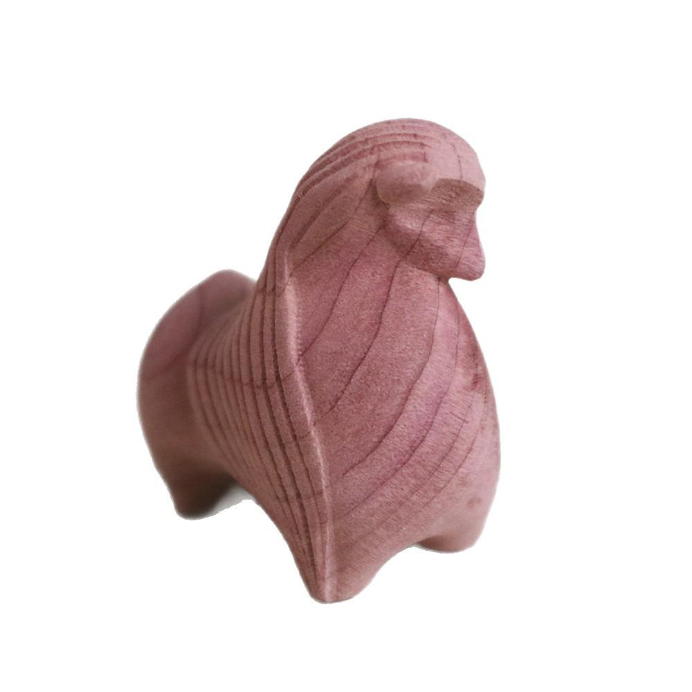 Blood Cypress Tang Horse Ornament - Elegant Desk & Living Room Decor for New Year Celebrations