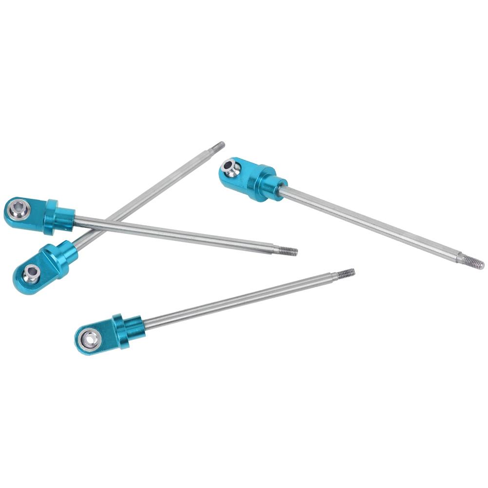 RC Steel Shock Shafts with Rod Ends Fit for TRAXXA 1Celsius5 X MAXX Truck(Blue )