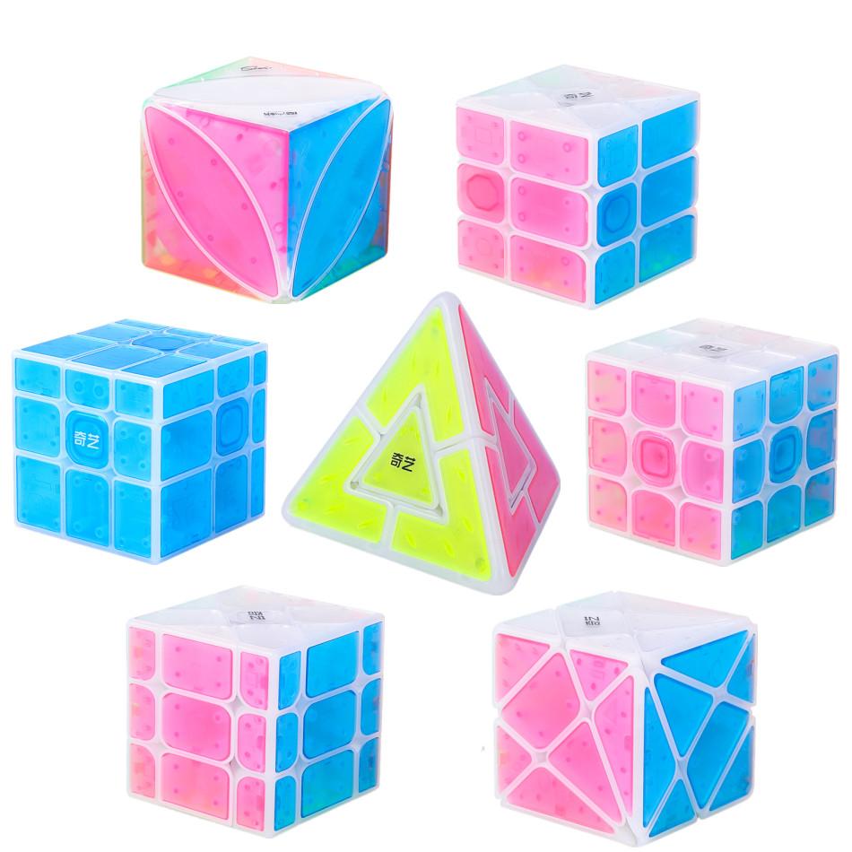 Новый Кубик Рубика 3x3 Qiyi Idea Fun Серия Цветов Лед Перец Кленовый Лист / Дуэт / Зеркальный / Ось / Ветряная Мельница / Рыбак Головоломка Cubo Magico Игрушка