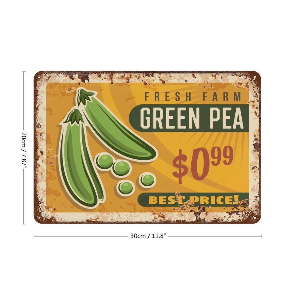 1 упаковка античная металлическая декоративная панель-вывеска, 20×30 см и 30×40 см, состаренная отделка для мастерской, гаража или бара