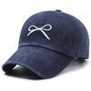 Hat Embroidery Bow Cap Soft Top Tide Face Small Spring and Autumn Outdoor Sunshade Baseball Cap