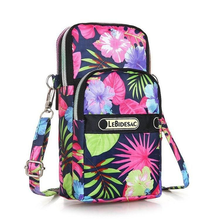 Elegant Retro Nylon Phone Pouch For Women With Eye-catching Designs And Colors