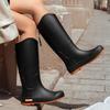 New Waterproof Shoes Women's Rain Shoes High Tube Non-slip Korean Version Fashion Water Boots Long Tube Wear Rain Boots Versatile Rubber Shoes