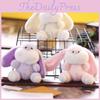 Adorable Cute Bunny Plush Keychain Soft Toy Charming Rabbit Bag Accessory