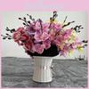 Bouquet Simulated Orchid For Wedding Decoration Home Living Room Arrangement
