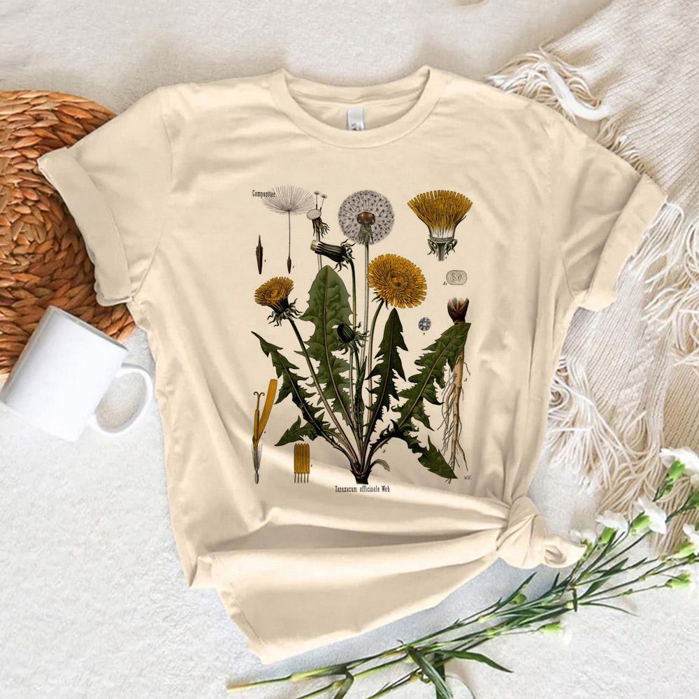 Dandelion tshirts Women Japanese t shirt girl designer clothes