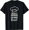 Socially Awkward Culinary Beast Funny Cook Chef Kitchen Graphic T Shirt