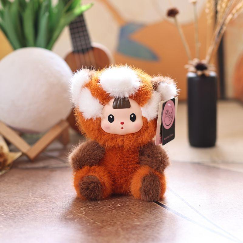 Baby Three Pvc Orchard Doll Plush Tomato Rabbit Raccoon Dinosaur Exterior Design