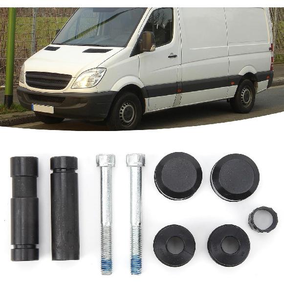 Front Brake Caliper Slider Pin Kit BCF1499A 113 1499X CKT1072 Brake Caliper Slider Pin Set Replacement for Benz Sprinter (906) NCV3 2006 to 2018