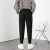 Корейские модные летние брюки уличная мода плиссированные брюки мужские однотонные дышащие легкие тонкие брюки повседневные мужские брюки