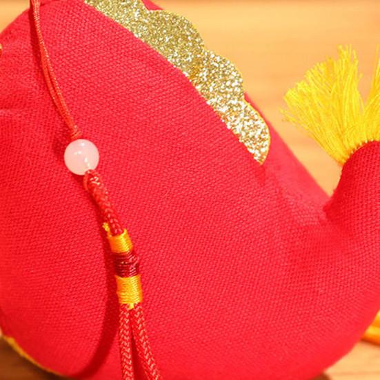 Плюшевая кукла Дракона Зодиака 2024, кулон в честь праздничного года Дракона для дома