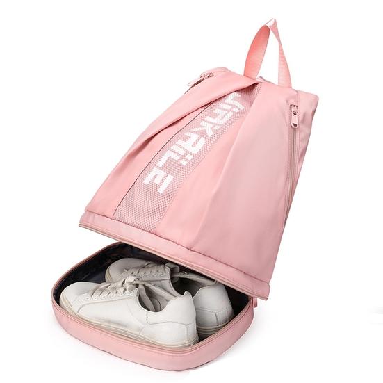 Рюкзак Спортивная сумка с отделением для обуви Регулируемый плечевой ремень Застежка-молния Большая вместительная спортивная сумка Портативная дорожная сумка для занятий спортом на открытом воздухе