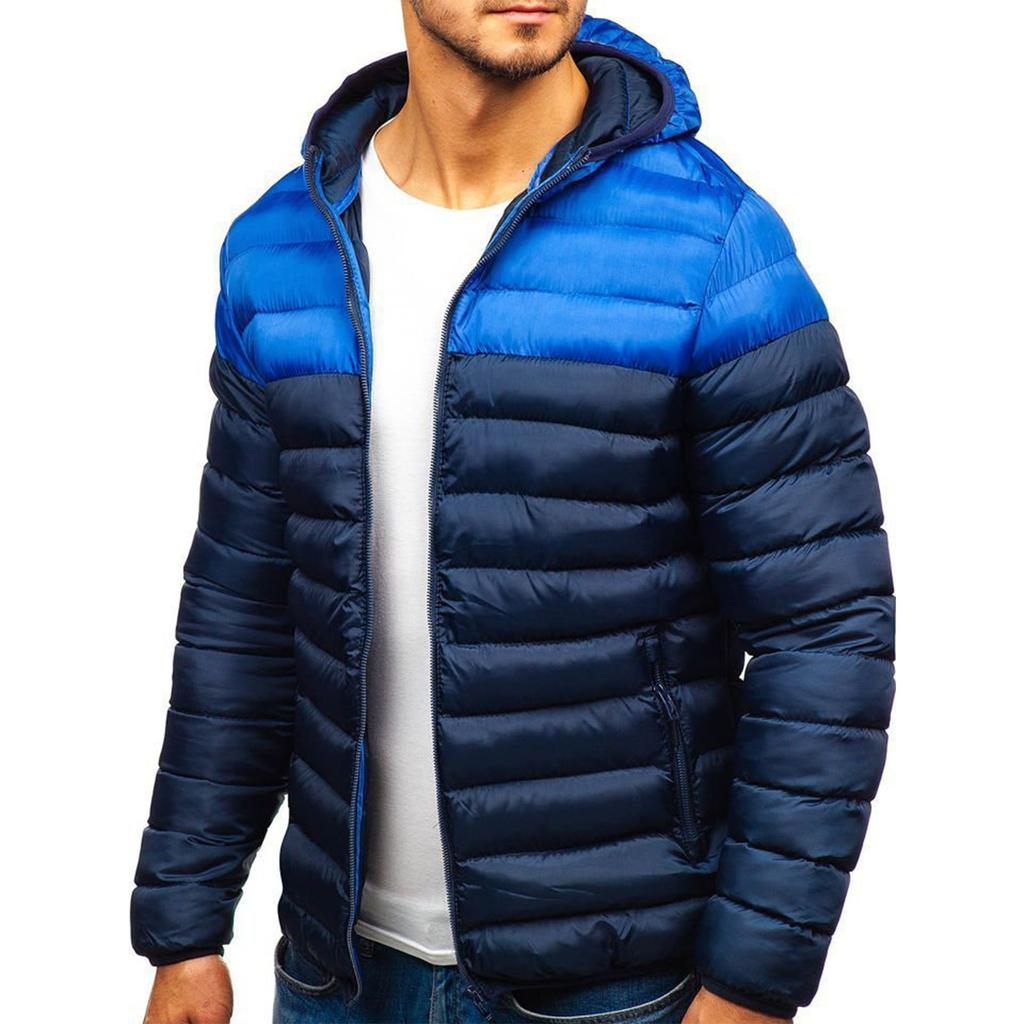 European And American Winter Men's Thick Cotton Padded Clothes Casual Hat Coat Cotton Padded Jacket