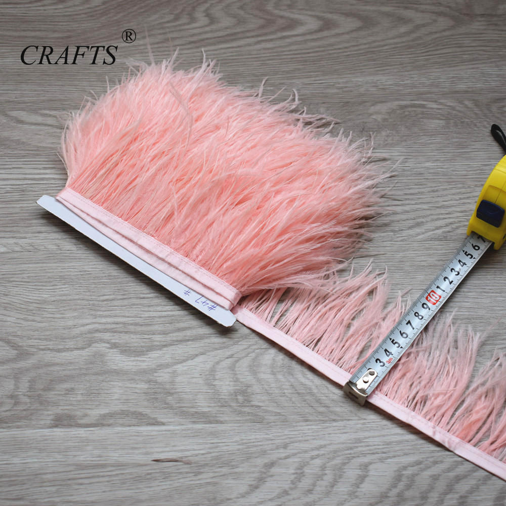 Перо2023 горячо! Пушистая и красивая отделочная ткань с перьями страуса, длина 5-10 м, боковая лента, ширина 8-10 см / Аксессуары для шитья DIY