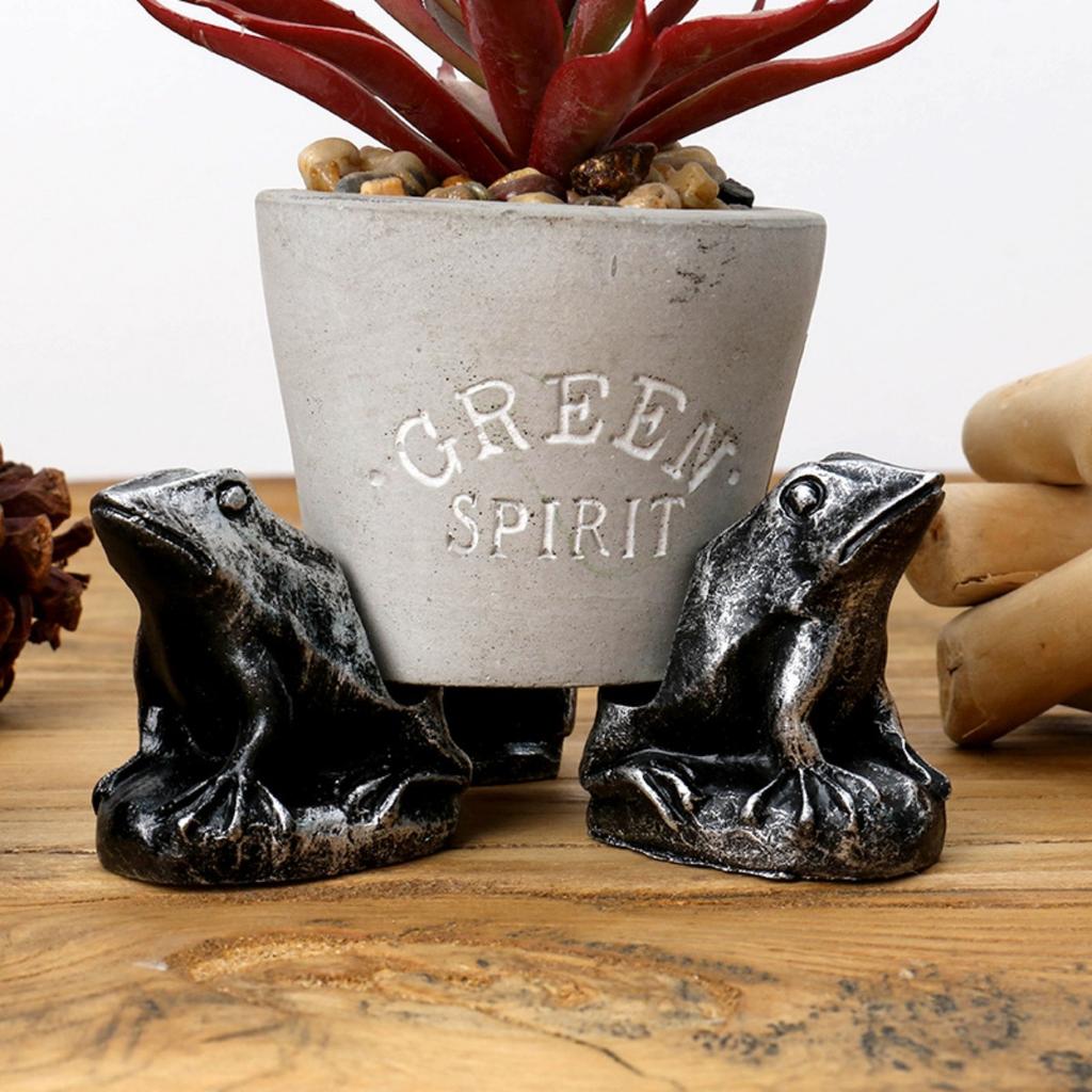 Animal Figures Plant Pot Feet for Outdoor Planters - 3pcs Pack Animal Statues Resin Plant Stand Flower Pot Holder Elevator