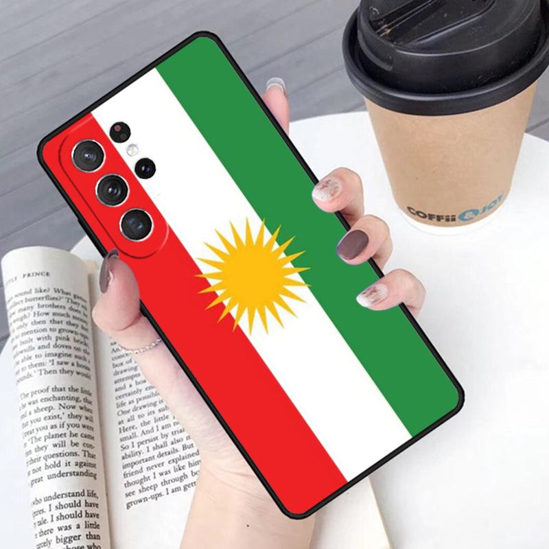 Чехол для телефона Курдистан Курдский Флаг Для Samsung Galaxy S24 S25 Ultra S21 S22 Ultra S10E Note 10 Plus Note 20 FE S23