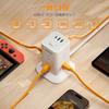 TESSAN Tower Mini Power Strip, 2m Extension Cord with 8 AC Outlets, 3 USB Ports, 180° Swing Plug, Octopus-shaped Outlets, and Lightning Guard,
