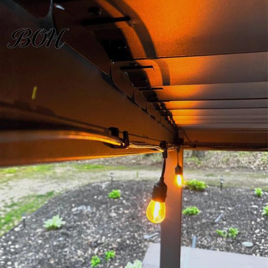 Snap on Gazebo Cable Clips Pergola for Mirador Purple Leaf, No Drill Durable Pavilion Cord Holders String Light Wire Holder, Weatherproof Outdoor