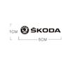 BATH7 Metal Car Decals Window Wiper Logo Sticker for SKODA VRS SCALA FABIA Octavia Kodiaq Superb Karoq YETI Auto Reflective Interior