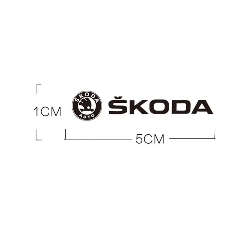 BATH7 Metal Car Decals Window Wiper Logo Sticker for SKODA VRS SCALA FABIA Octavia Kodiaq Superb Karoq YETI Auto Reflective Interior