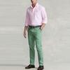 Polo Ralph Lauren SS22 Классическая хлопковая оксфордская рубашка с длинным рукавом Мужские рубашки Розовый MNPOWOV16821981-999