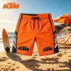 2026 Новые мужские плавки KTM Motorsport для Формулы 1, летние, быстросохнущие, пляжные, шорты для серфинга, повседневные спортивные, в гоночном стиле, с кулиской, плавки
