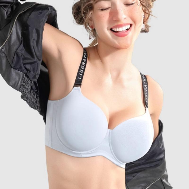 Ультратонкий бюстгальтер с полной чашкой для маленькой груди. Пуш-ап и контроль боковой части груди.