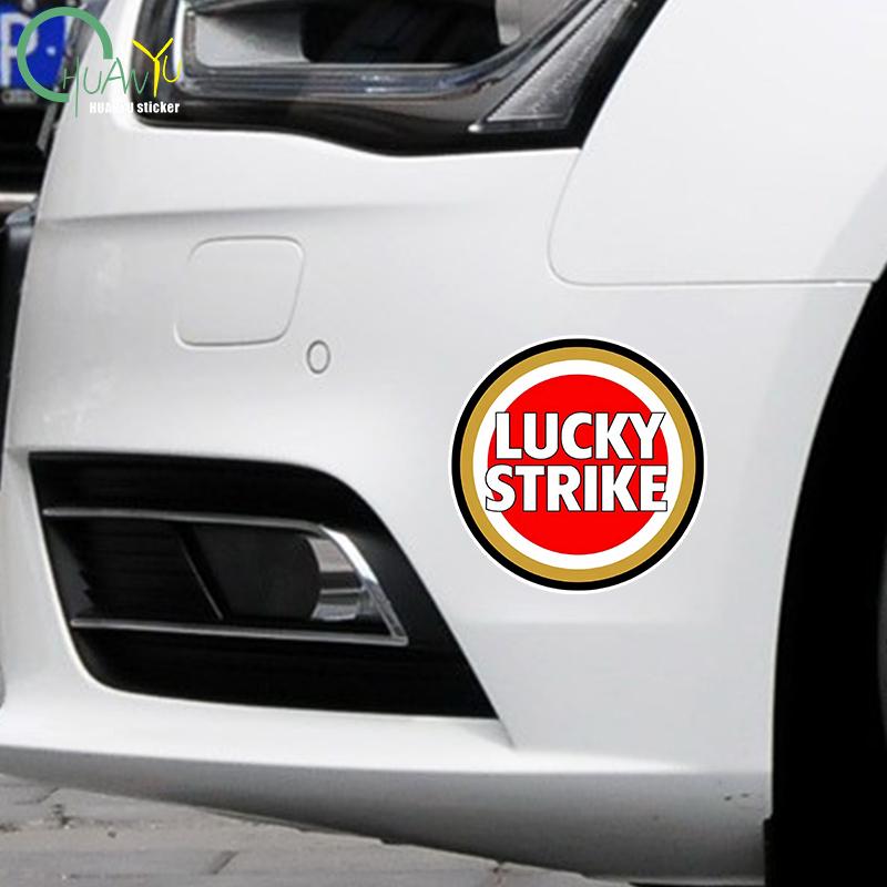 Креативная наклейка на автомобиль Lucky Strike, мотоцикл, бампер, багажник, ноутбук, окно, виниловые декали, высококачественное украшение для автомобиля