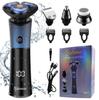 Electric Razor for Men 5 In 1 Rotary Shavers Beard Trimmer Wet and Dry Electric Shaver